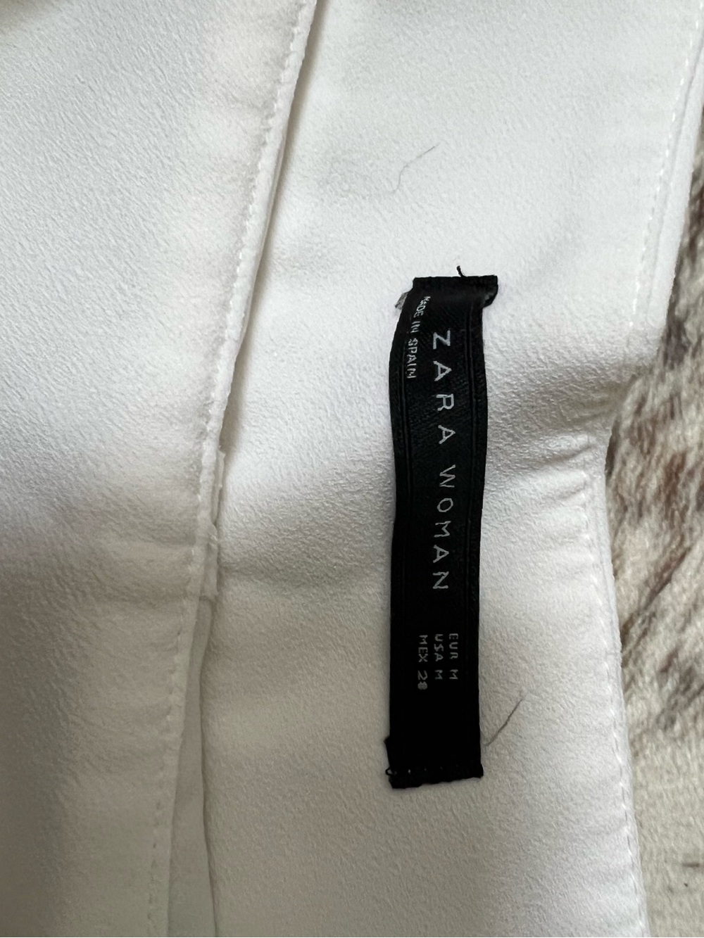Zara White Tailored Wide-Leg Trousers - Picture 5 of 5
